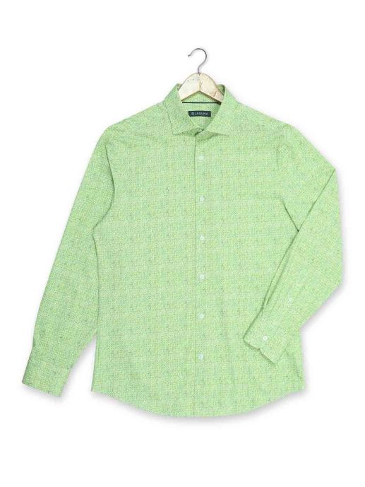 Bright green performance shirt