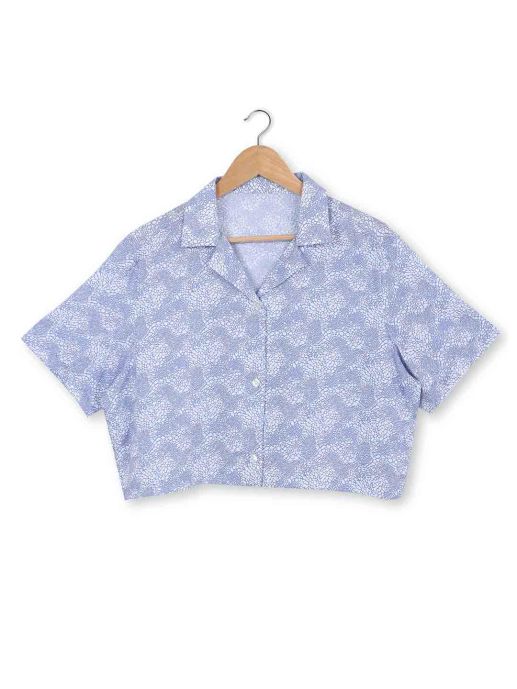 Printed Cropped shirt