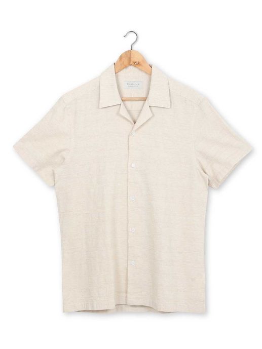 Linen cuban collar shirt