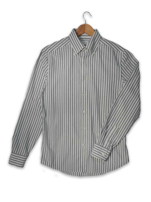 Oxford grey striped shirt