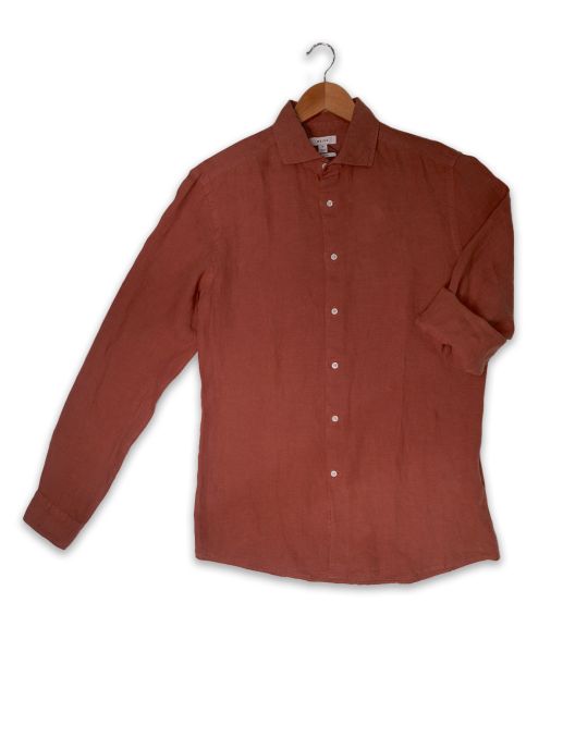 Linen overdyed shirt