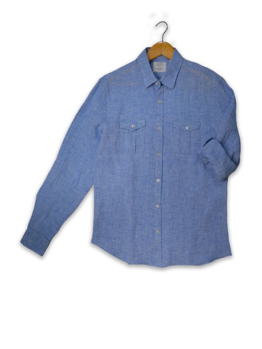 Light blue linen shirt