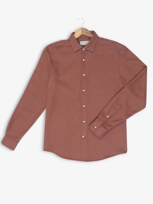 Solid regular sleeve full shirt