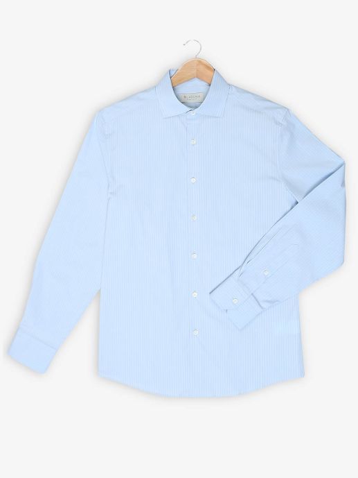 Blue White Pin Stripe Shirt