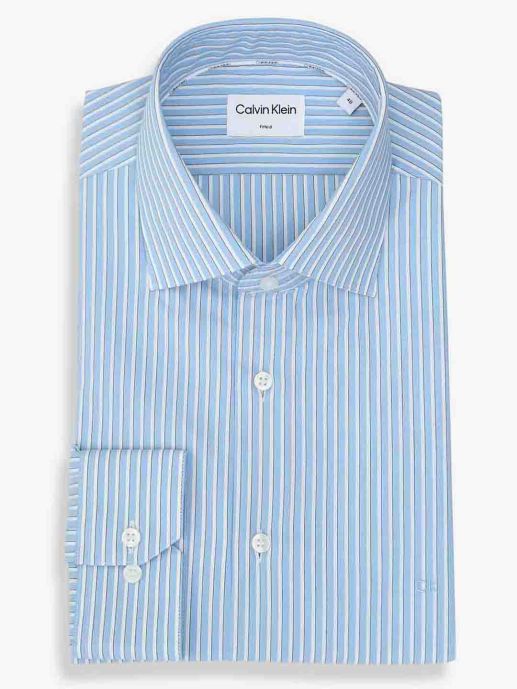 Calvin Klein Blue-White Stripe Shirt