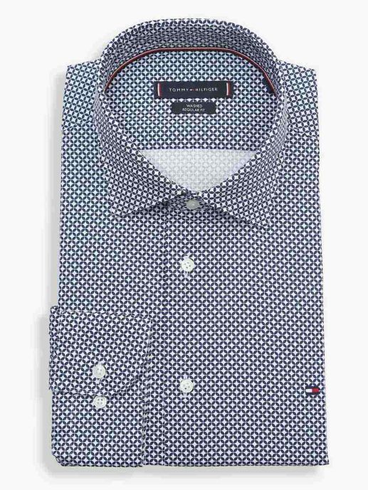 TOMMY HILFIGER-  Print Regular Fit  Shirt