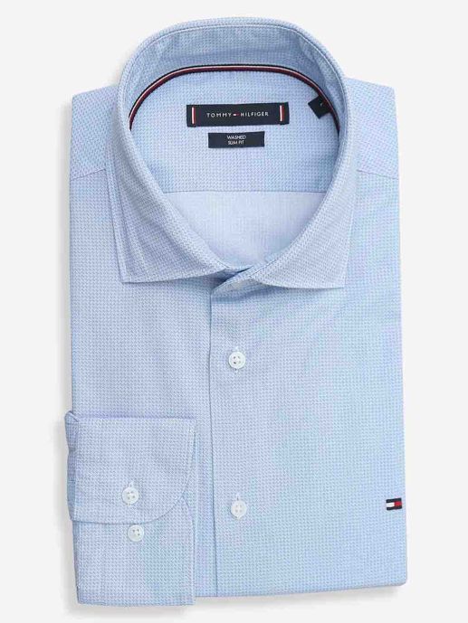 TOMMY HILFIGER WASHED SLIM FIT SHIRT