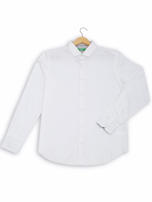 BENETTON Herringbone Twill Shirt