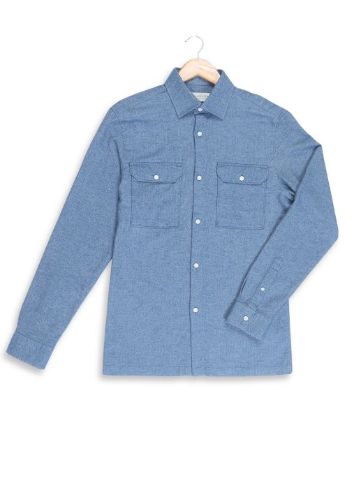 Melange 8x8 HBT Blue Shirt