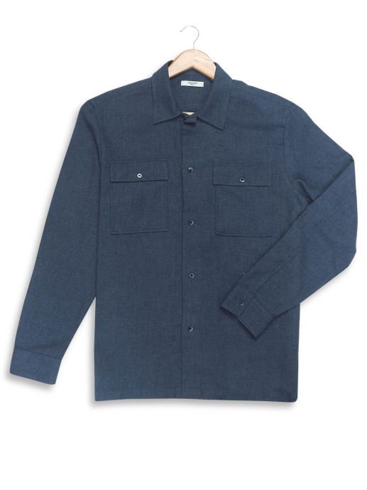 Navy Solid Over shirt