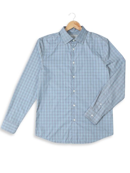 Micro Green Check Shirt