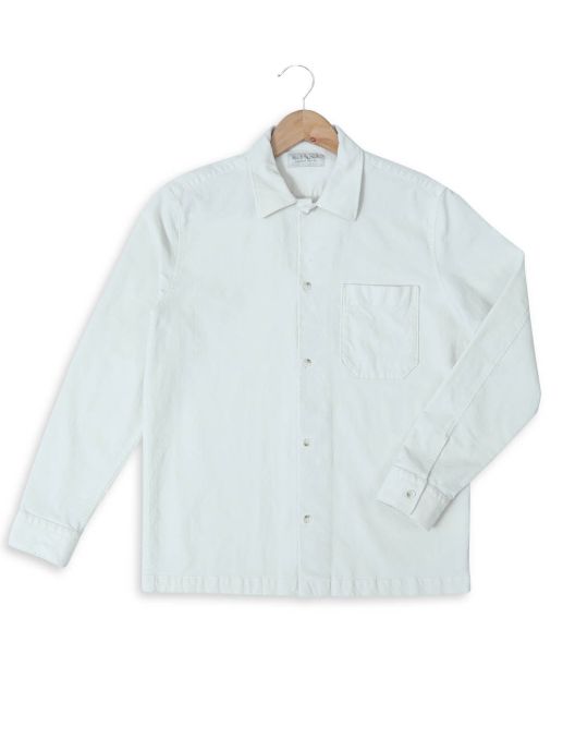 White Corduroy Regular Fit shirt