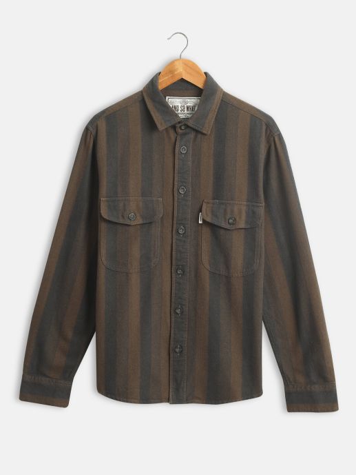 Brown stripe shirt