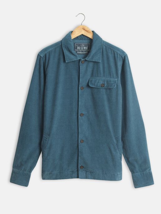 Blue corduroy shirt