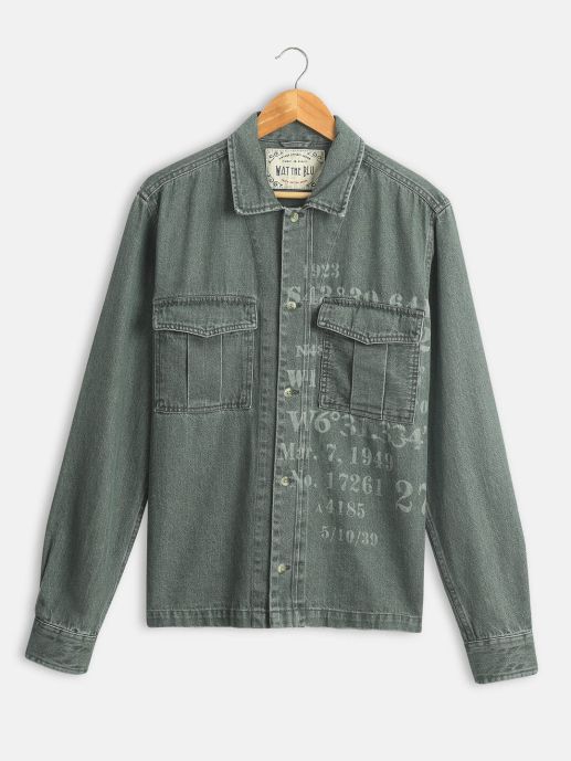 Vintage green overshirt