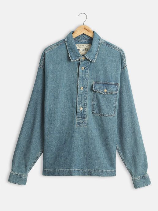 Cotton denim shirt