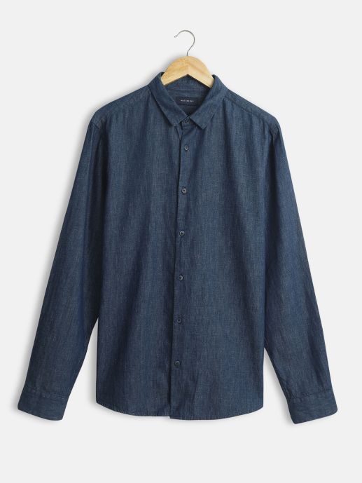 Darkwash denim shirt