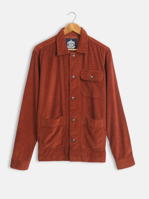 Rust orange shacket