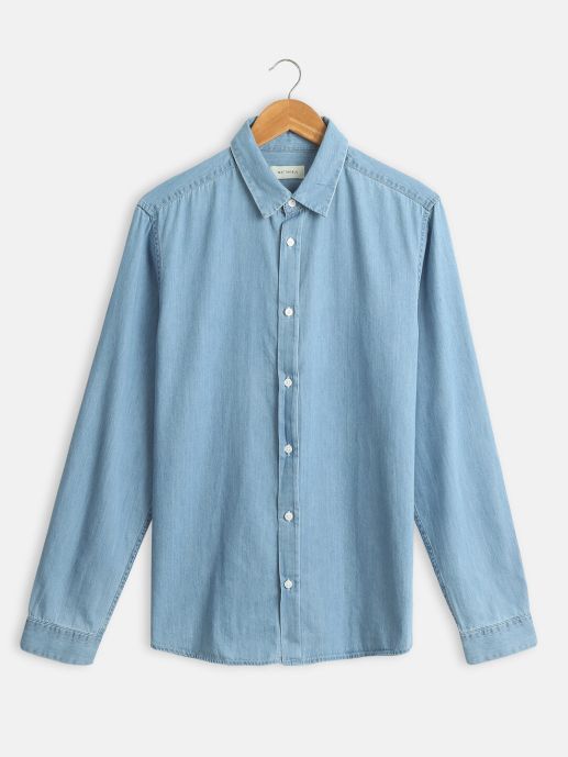 Cotton denim shirt