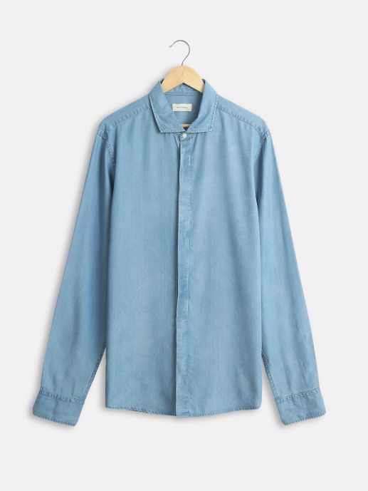 Cotton denim shirt