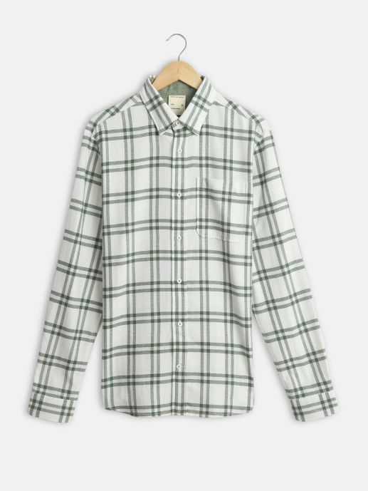 Green checked shirt