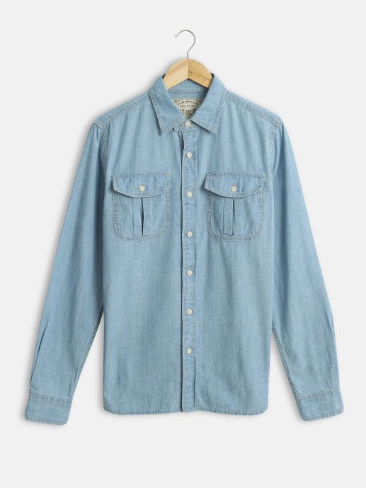 Cotton denim shirt