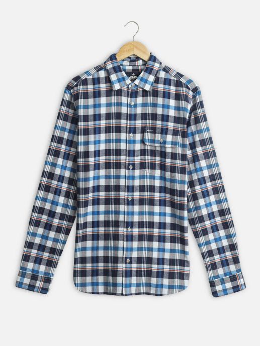 Blue checked shirt