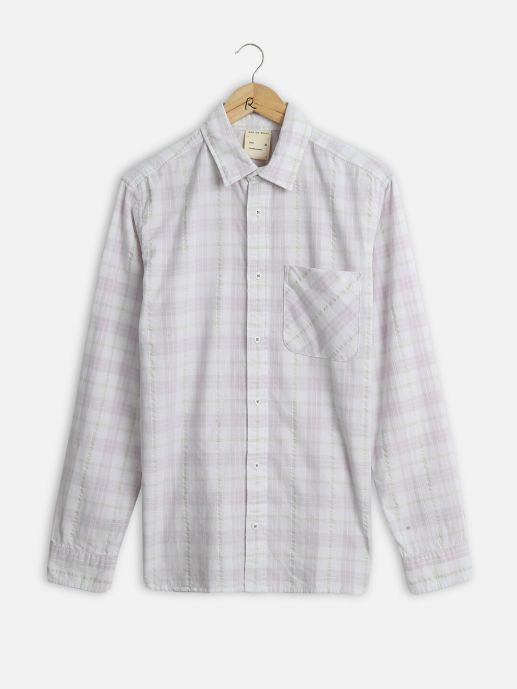 Seersucker checked shirt