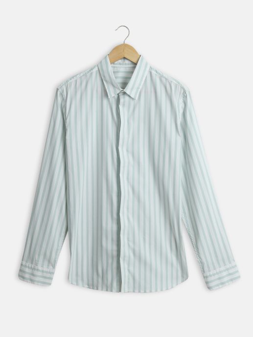 Blue striped shirt