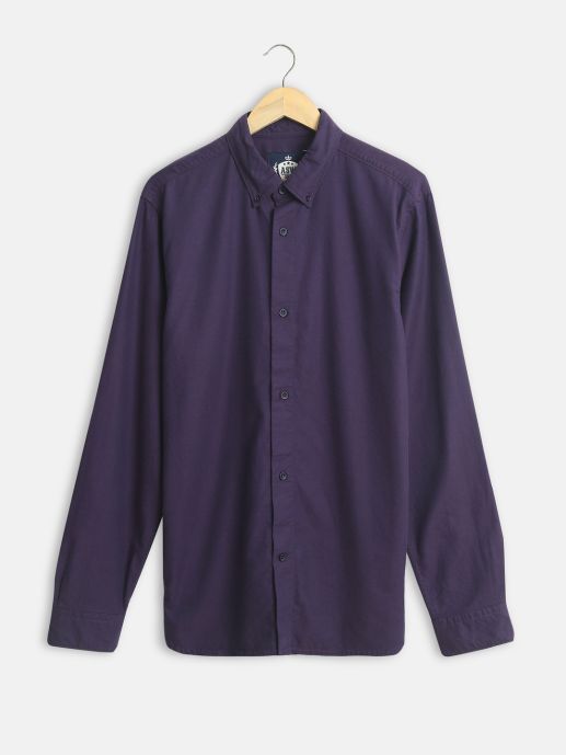 Purple button down shirt