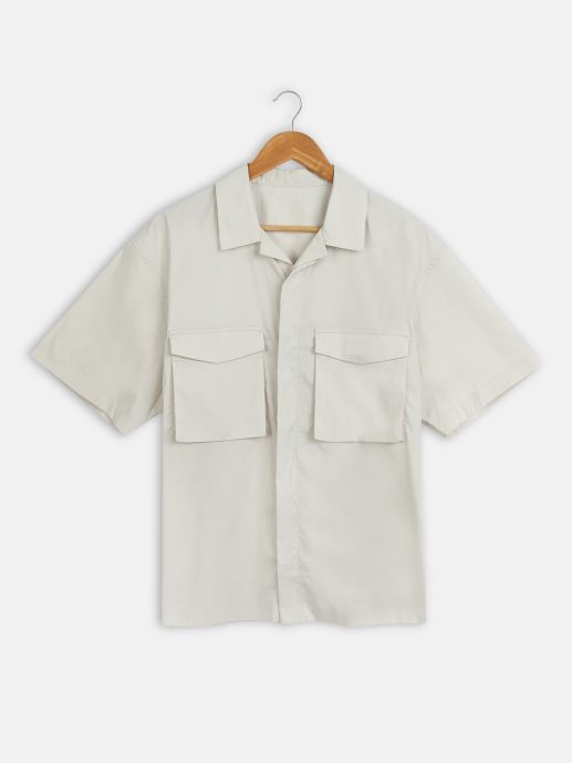 Beige utility shirt