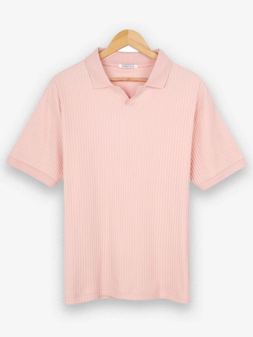 Pink Rib Polo