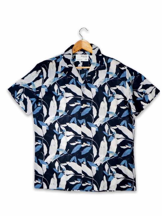Resort collar printed shirt