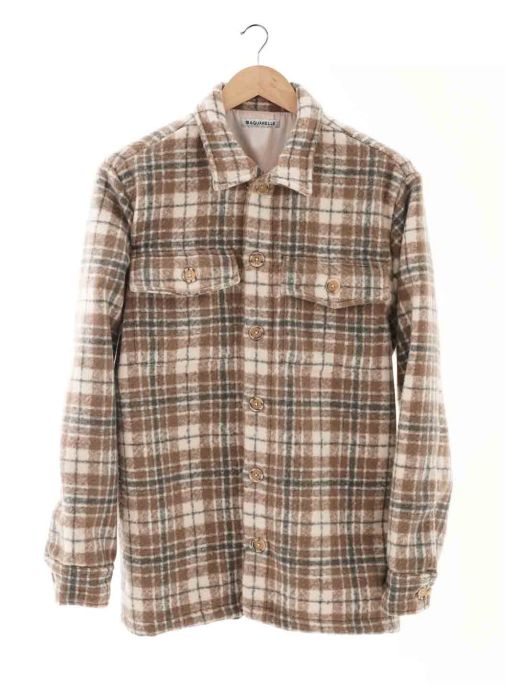 CHECK FLEECE JACKET