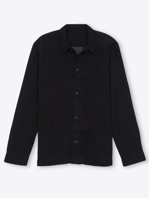 Herringbone double cloth shirt