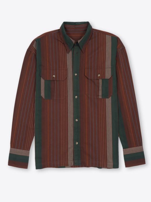 Multi stripe twill shirt