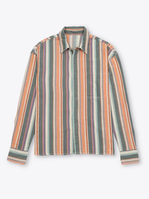 Multi color Dobby stripe shirt