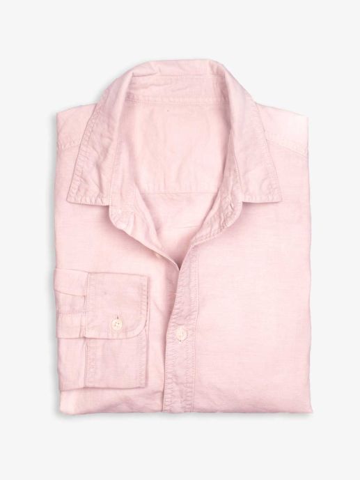 Ash vegetable dyed cotton linen shirt