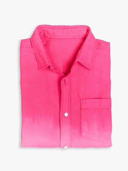 Baker Miller pink ombre dyed waffle shirt