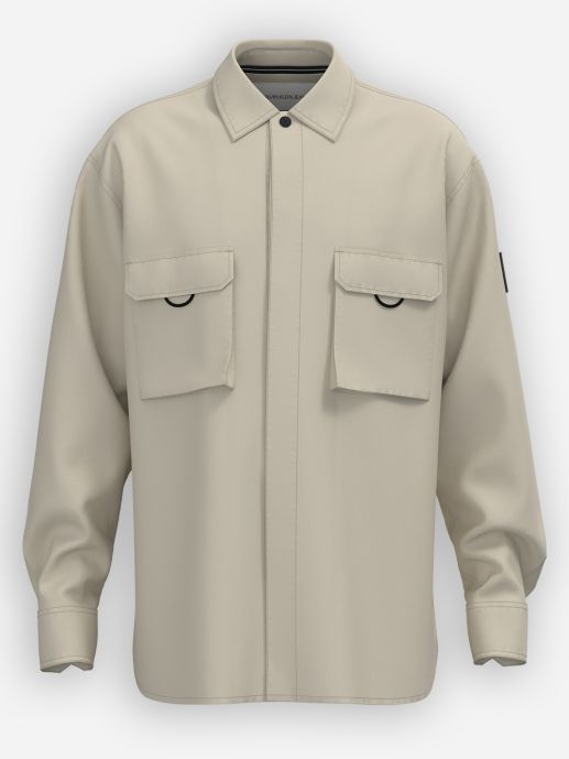 Eggshell utility overshirt