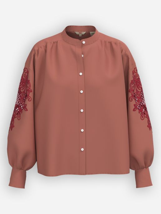 Bishop sleeve shirt blouse