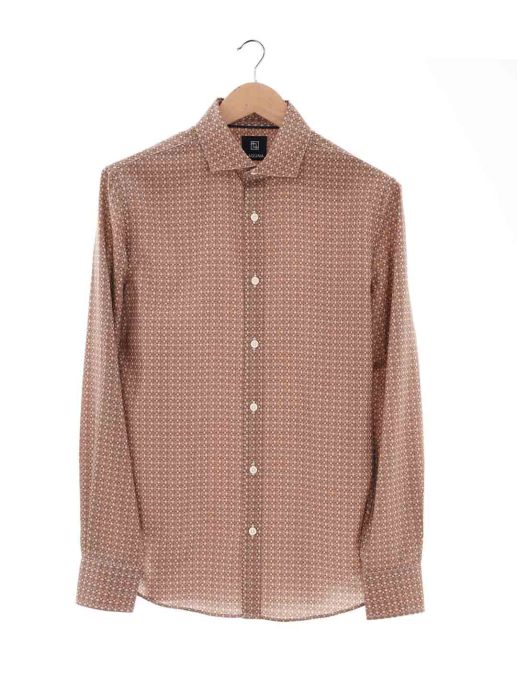 FORMAL DOBBY GEO PRINT SHIRT