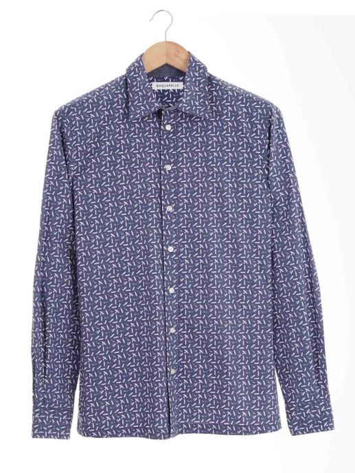 POPLIN BRUSH STROKES PRINT