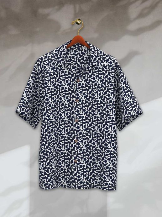 Batik  Cuban Collar Shirt