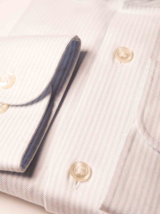 WASH N WEAR BLUE STRIPE SHIRT