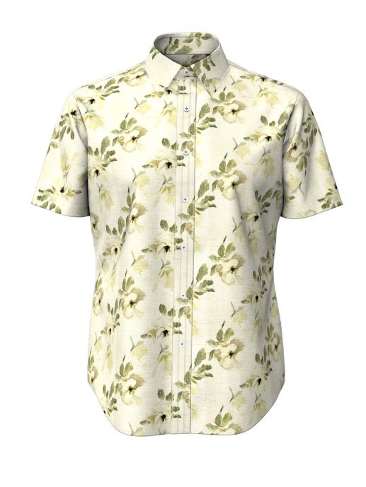 Floral Print Short Sleeve Shirt