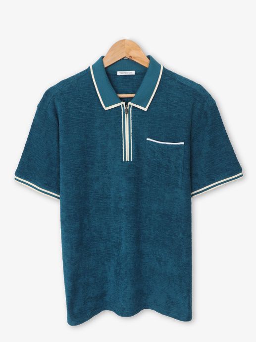 Navy Comfort Pocket Polo