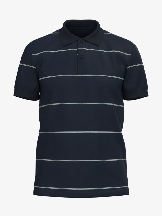 Nautical Nightfall Knit Polo