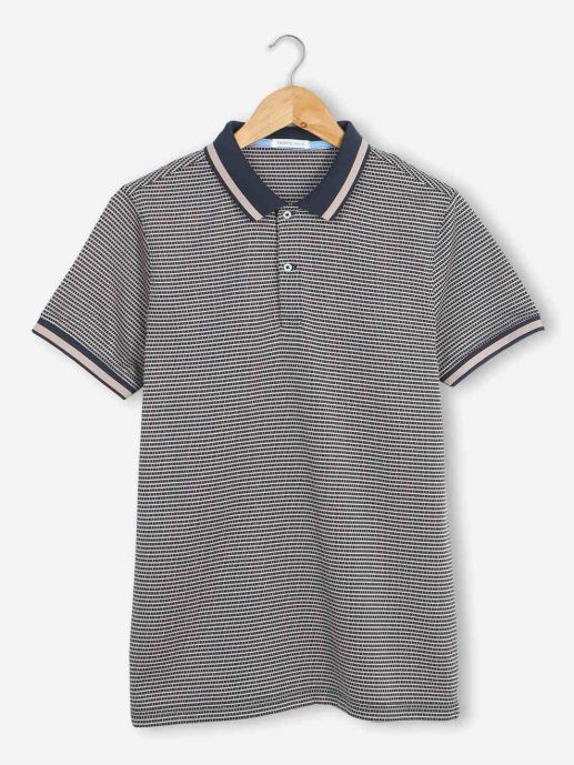 Mercerised Jacquard Polo Trio