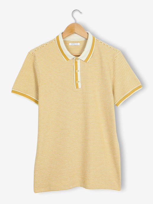 Yellow BCI Cotton Crêpe Jersey Polo